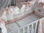 PEPPIbambini - Lenjerie patut 11 piese ROYAL White Somon - imagine 3