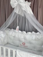 PEPPIbambini - Lenjerie patut 11 piese ROYAL White - imagine 4