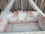 PEPPIbambini - Lenjerie patut 11 piese ROYAL White Somon - imagine 2