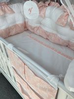 PEPPIbambini - Lenjerie patut 11 piese ROYAL White Somon - imagine 4