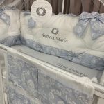 PEPPIbambini - Lenjerie patut 11 piese ROYAL White Blue