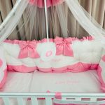 PEPPIbambini - Lenjerie patut 11 piese ROYAL White Pink