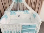 PEPPIbambini - Lenjerie patut 11 piese ROYAL White Mint - imagine 4