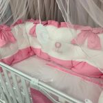 PEPPIbambini - Lenjerie patut 11 piese ROYAL White Pink
