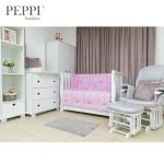 PEPPIbambini - Lenjerie patut 5 piese Balloons Pink