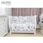PEPPIbambini - Lenjerie patut 4 piese Marine Blue