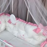PEPPIbambini - Lenjerie patut 11 piese ROYAL White Pink