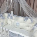 PEPPIbambini - Lenjerie patut 11 piese ROYAL White Blue