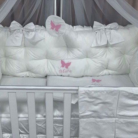 PEPPIbambini-ROYAL-2559-1 PEPPIbambini - Lenjerie patut 11 piese ROYAL White - imagine 1