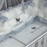 PEPPIbambini - Lenjerie patut 11 piese ROYAL White Blue
