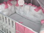 PEPPIbambini - Lenjerie patut 11 piese ROYAL White Pink - Image 3