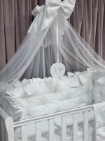 PEPPIbambini - Lenjerie patut 11 piese ROYAL White - imagine 4