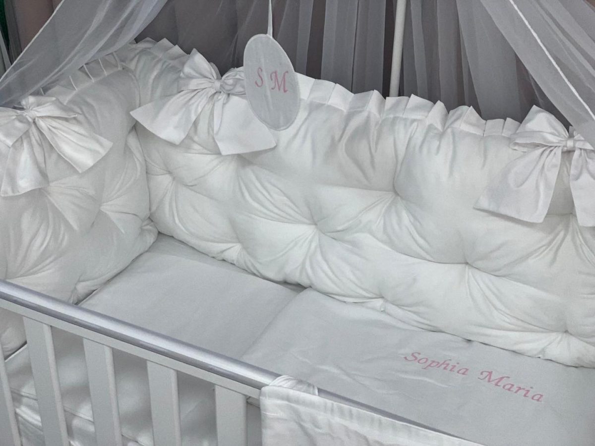 PEPPIbambini - Lenjerie patut 11 piese ROYAL White - imagine 3