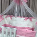PEPPIbambini - Lenjerie patut 11 piese ROYAL White Pink