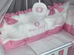 PEPPIbambini - Lenjerie patut 11 piese ROYAL White Pink - Image 3