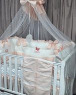 PEPPIbambini - Lenjerie patut 11 piese ROYAL White Somon - imagine 4