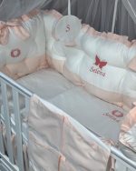 PEPPIbambini - Lenjerie patut 11 piese ROYAL White Somon - imagine 2