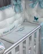 PEPPIbambini - Lenjerie patut 11 piese ROYAL White Mint - imagine 4