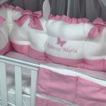 PEPPIbambini - Lenjerie patut 11 piese ROYAL White Pink