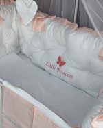 PEPPIbambini - Lenjerie patut 11 piese ROYAL White Somon - imagine 3