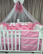 PEPPIbambini - Lenjerie patut 11 piese ROYAL Pink - imagine 3