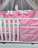 PEPPIbambini - Lenjerie patut 11 piese ROYAL Pink - imagine 2