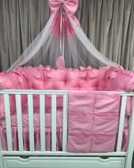 PEPPIbambini - Lenjerie patut 11 piese ROYAL Pink - imagine 4