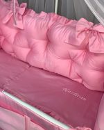 PEPPIbambini - Lenjerie patut 11 piese ROYAL Pink - imagine 3