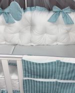 PEPPIbambini - Lenjerie patut 11 piese ROYAL White Mint - imagine 2