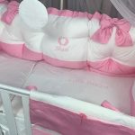 PEPPIbambini - Lenjerie patut 11 piese ROYAL White Pink
