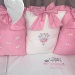 PEPPIbambini - Lenjerie patut 11 piese ROYAL Princess Pink - imagine 2