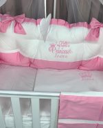 PEPPIbambini - Lenjerie patut 11 piese ROYAL White Pink - Image 3