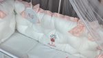PEPPIbambini - Lenjerie patut 11 piese ROYAL White Somon - imagine 4