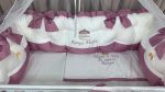 PEPPIbambini - Lenjerie patut 11 piese ROYAL White Purple - imagine 4