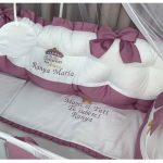 PEPPIbambini - Lenjerie patut 11 piese ROYAL White Purple