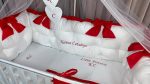 PEPPIbambini - Lenjerie patut 11 piese ROYAL White Red - imagine 3