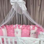 PEPPIbambini - Lenjerie patut 11 piese ROYAL Princess Pink
