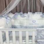 PEPPIbambini - Lenjerie patut 11 piese ROYAL White Blue