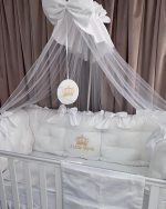 PEPPIbambini - Lenjerie patut 11 piese ROYAL White - imagine 4