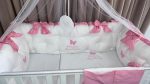 PEPPIbambini - Lenjerie patut 11 piese ROYAL White Pink - imagine 4