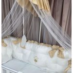 PEPPIbambini - Lenjerie patut 11 piese ROYAL White Beige