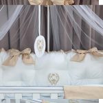 PEPPIbambini - Lenjerie patut 11 piese ROYAL White Beige