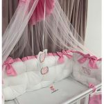 PEPPIbambini - Lenjerie patut 11 piese ROYAL White Pink