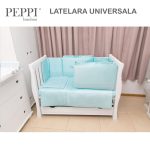 PEPPIbambini - Laterala lunga universala cu broderie Butterfly Mint