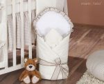 MAMO-TATO - Lenjerie patut 14 piese 120x60 Ursulet si Iepuras Crem - imagine 4