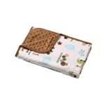 Paturica dubla microfibra cu buline relief brown 75x100