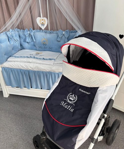 Personalizare Carucior 3 in 1 Poema Navy Parte Sport