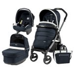 Carucior 3 in 1, Peg Perego, Book Plus 51 S, Black&White, Pop-Up Elite