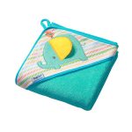 Prosop de baie pentru bebelusi cu capison 76x76 cm Terry 02