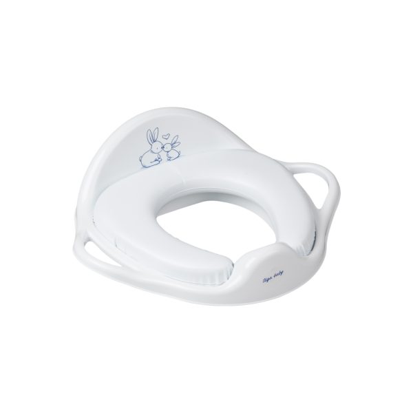 Reductor pentru toaleta moale Little Bunny Alb